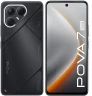 Смартфон Tecno Pova 7 5G 256Gb 8Gb черный моноблок 3G 4G 2Sim 6.78" 1080x2460 Android 15 50Mpix 802.11 a/b/g/n/ac/ax NFC GPS GSM900/1800 Protect microSD max1024Gb