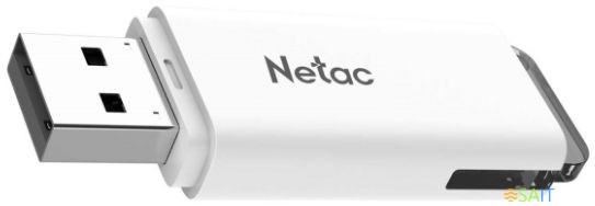 Флеш Диск Netac 8Gb U185 NT03U185N-008G-20WH USB2.0 белый