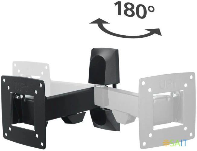 Кронштейн для телевизора Hama 00220820 черный 10"-26" макс.15кг настенный поворот и наклон