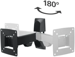 Кронштейн для телевизора Hama 00220820 черный 10"-26" макс.15кг настенный поворот и наклон