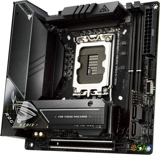 Материнская плата Asus ROG STRIX Z690-I GAMING WIFI Soc-1700 Intel Z690 2xDDR5 mini-ITX AC`97 8ch(7.1) 2.5Gg RAID+HDMI