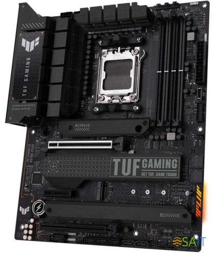 Материнская плата Asus TUF GAMING X670E-PLUS SocketAM5 AMD X670 4xDDR5 ATX AC`97 8ch(7.1) 2.5Gg RAID+HDMI+DP