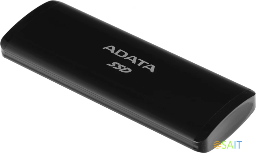 Накопитель SSD A-Data USB-C 256Gb ASE760-256GU32G2-CBK SE760 1.8" черный