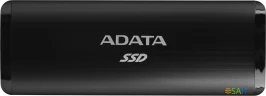 Накопитель SSD A-Data USB-C 256Gb ASE760-256GU32G2-CBK SE760 1.8" черный