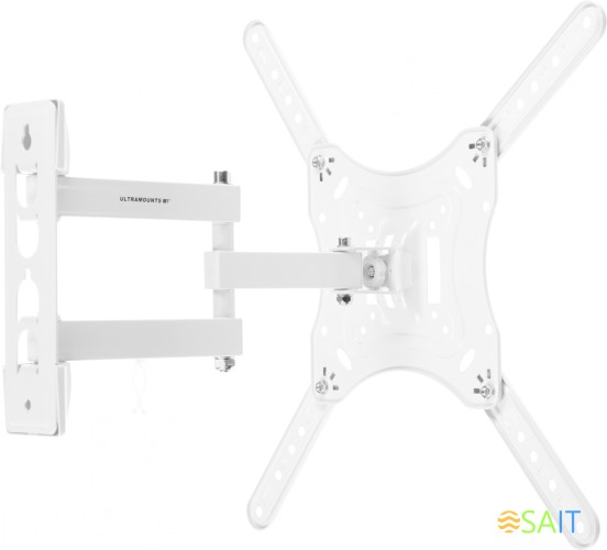Кронштейн для телевизора Ultramounts UM870W белый 23"-55" макс.30кг настенный поворот и наклон