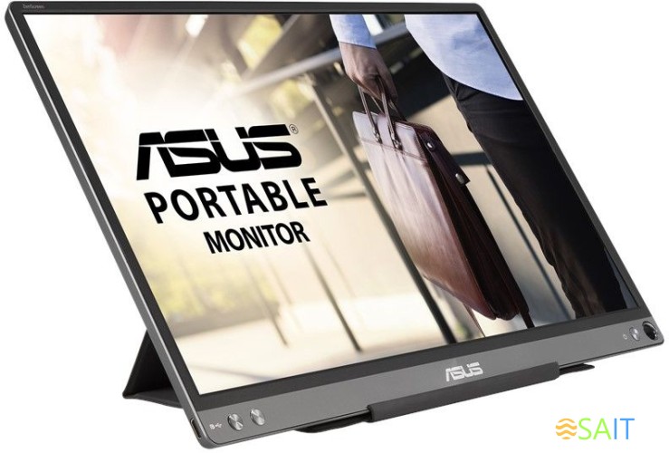 Монитор Asus 15.6" Portable MB16ACE темно-серый IPS LED 16:9 матовая 220cd 178гр/178гр 1920x1080 60Hz FHD USB 0.8кг