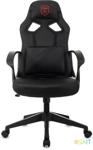 Кресло игровое Zombie 300 черный эко.кожа крестов. пластик пластик черный
