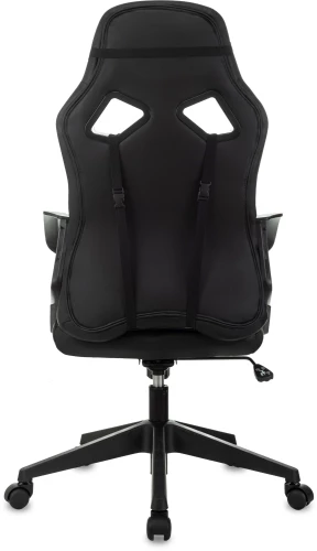 Кресло игровое Zombie 300 черный эко.кожа крестов. пластик пластик черный