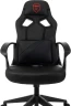 Кресло игровое Zombie 300 черный эко.кожа крестов. пластик пластик черный