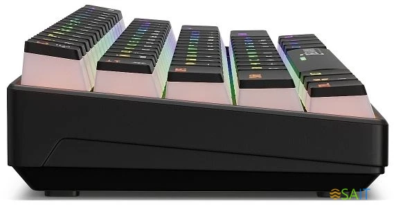 Клавиатура Оклик K763W механическая черный USB беспроводная BT/Radio Multimedia for gamer LED (1920548)