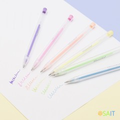 Набор ручек гелев. Silwerhof Монстрики Pastel d=1мм блистер (12шт) 12цв.