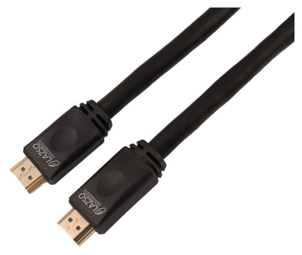 Кабель аудио-видео Lazco WH-111 HDMI (m)/HDMI (m) 30м. позолоч.конт. черный (10320)