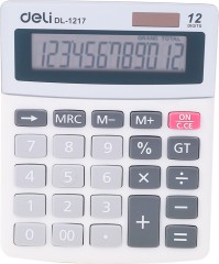 Калькулятор настольный Deli E1217 в ассортименте 12-разр.