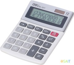 Калькулятор настольный Deli E1217 в ассортименте 12-разр.