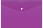 Конверт на кнопке Бюрократ -PK804A5NVIO A5 непрозрачный пластик 0.18мм фиолетовый