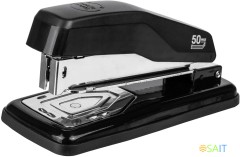 Степлер Deli E0414S/Black 24/6 26/6 (25листов) черный 50скоб коробка