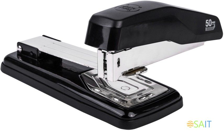 Степлер Deli E0414S/Black 24/6 26/6 (25листов) черный 50скоб коробка