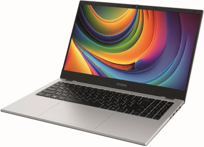 Ноутбук Digma EVE P5852 N-series N200 16Gb SSD512Gb Intel UHD Graphics 15.6" IPS FHD (1920x1080) Windows 11 Professional silver WiFi BT Cam 5900mAh (DN15N2-ADXW01)