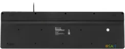 Клавиатура Оклик K733 черный USB slim Multimedia