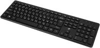 Клавиатура Оклик K733 черный USB slim Multimedia
