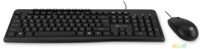 Клавиатура + мышь Оклик S650 клав:черный мышь:черный USB Multimedia (1875246)