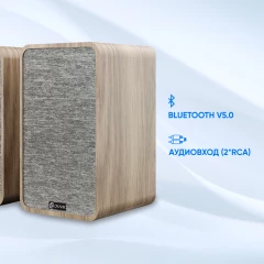 Колонки Оклик OK-417A 2.0 св.дерево 40Вт BT