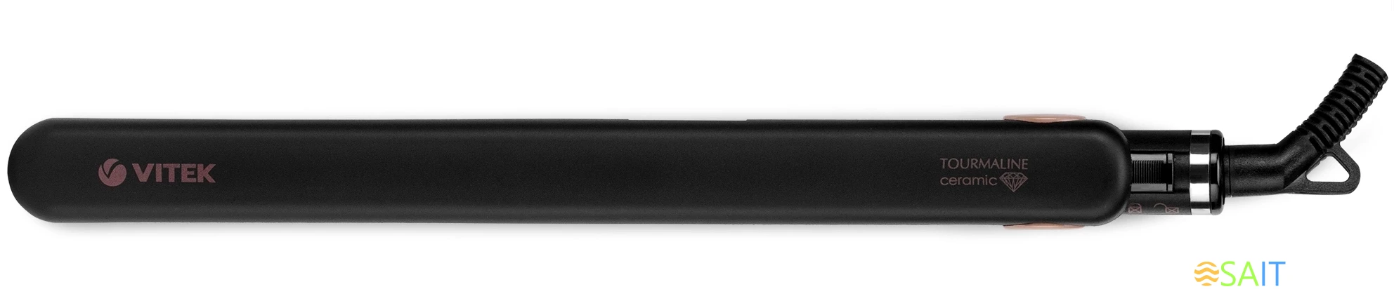 Выпрямитель Vitek VT-2317 32Вт черный макс.темп.:220С покрытие:керамико-турмалиновое