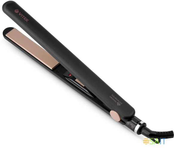 Выпрямитель Vitek VT-2317 32Вт черный макс.темп.:220С покрытие:керамико-турмалиновое