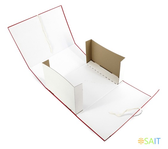 Короб архивный 2 завязки Silwerhof КБЗ-2-150P бумвинил корешок 150мм разобранный ассорти