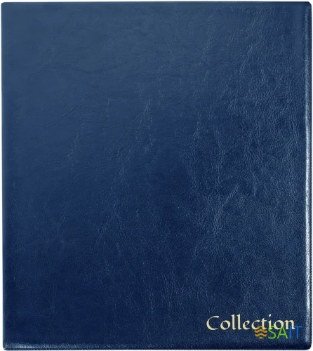 Папка на 4-х D-кольцах Silwerhof Кляссер верт. ПВХ 0.6мм синий вмест.30лист.