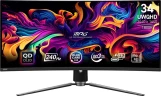 Монитор MSI 34" MPG 341CQPX черный QD OLED LED 21:9 HDMI матовая HAS Piv 250cd 178гр/178гр 3440x1440 240Hz DP UW USB 8.9кг
