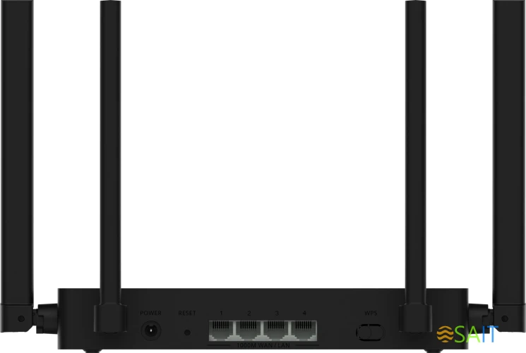Роутер беспроводной Huawei WiFi AX1 WS5203-23 (53030CTF) AC1200 10/100/1000BASE-T черный