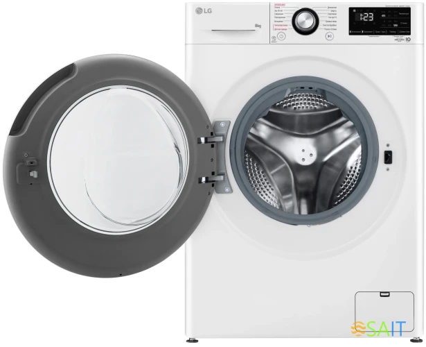 Стиральная машина LG F2V3PS6W класс: A загр.фронтальная макс.:8кг белый инвертор