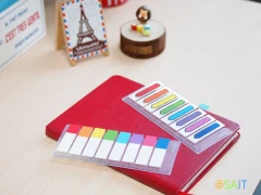 Закладки самокл. индексы пластиковые Stick`n 21467 12x45мм с цветным краем 8цв.в упак. 15лист на линейке европодвес