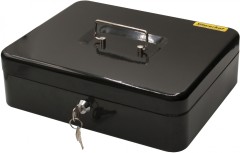 Ящик для денег Silwerhof 90x300x240 черный сталь 1.66кг