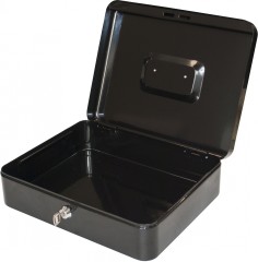 Ящик для денег Silwerhof 90x300x240 черный сталь 1.66кг