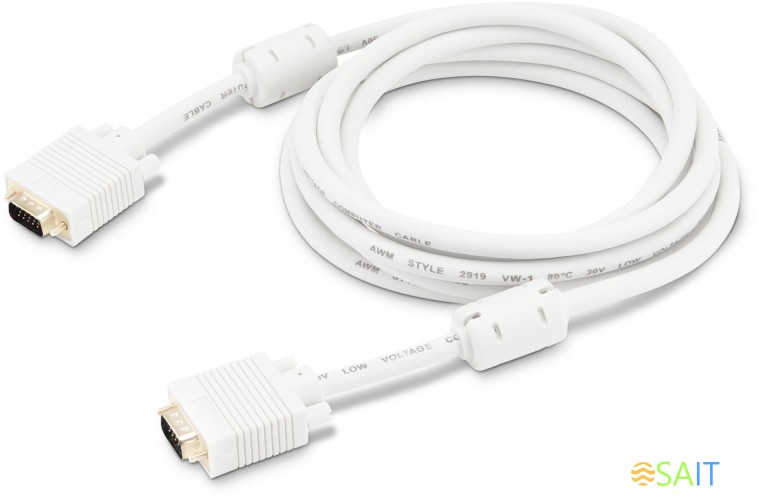 Кабель Buro CAB016S-06 VGA (m) VGA (m) 1.8м феррит.кольца серый