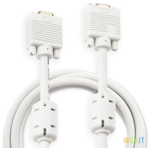 Кабель Buro CAB016S-06 VGA (m) VGA (m) 1.8м феррит.кольца серый