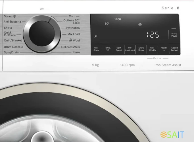 Стиральная машина Bosch Serie 4 WGA24400ME пан.англ. класс: A+++ загр.фронтальная макс.:9кг белый инвертор