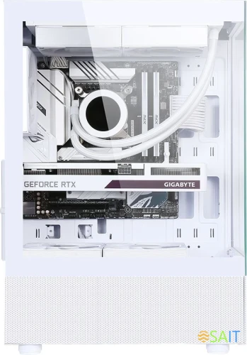 Корпус Formula Crystal Z1 PLUS белый без БП ATX 2x120mm 2xUSB2.0 1xUSB3.0 audio bott PSU