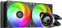 Система водяного охлаждения ID-Cooling FX240 Inf ARGB Soc-AM5/AM4/1200/1700/1851 черный 4-pin 27.2dB Al+Cu 300W Ret