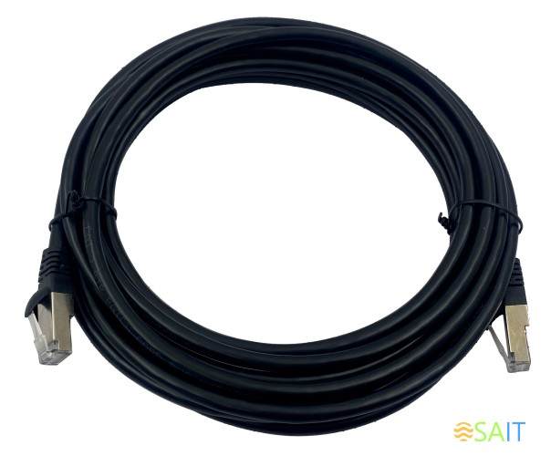Патч-корд Buro BU-7-5M STP 4 пары cat.7 CCA molded 5м черный RJ-45 (m)-RJ-45 (m)