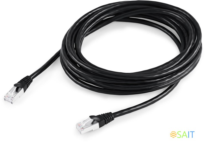 Патч-корд Buro BU-7-5M STP 4 пары cat.7 CCA molded 5м черный RJ-45 (m)-RJ-45 (m)