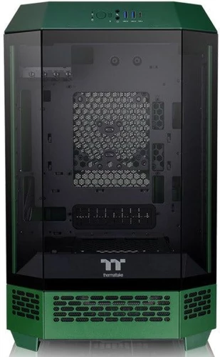 Корпус Thermaltake The Tower 300 Racing Green зеленый без БП mATX 8x120mm 6x140mm 2xUSB3.0 audio bott PSU