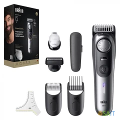 Триммер Braun BT9520 серебристый (насадок в компл:4шт)