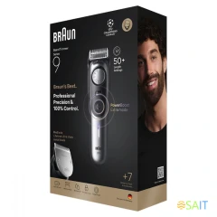 Триммер Braun BT9520 серебристый (насадок в компл:4шт)