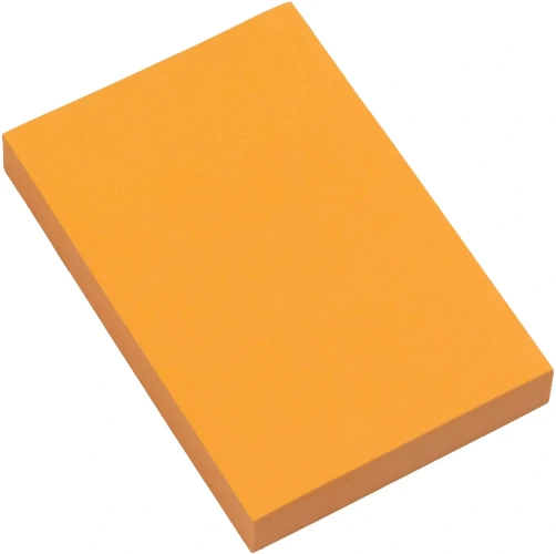 Блок самоклеящийся бумажный Silwerhof Daily 51x76мм 100лист. 75г/м2 неон оранжевый