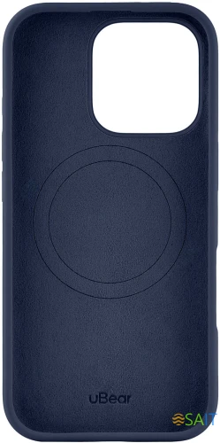Чехол (клип-кейс) uBear для Apple iPhone 16 Pro Touch with MagSafe темно-синий (CS407DB63PTH-I24M)