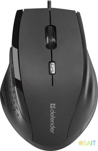 Мышь Defender Accura MM-362 черный оптическая 1600dpi USB 5but (52362)