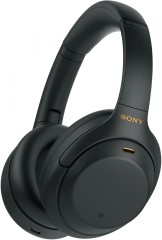 Гарнитура накладные Sony WH-1000XM4 1.2м черный беспроводные bluetooth оголовье (WH-1000XM4/BC)